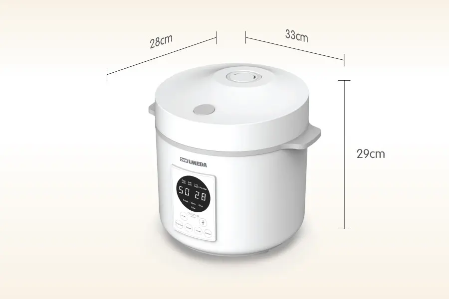 Pegangan di kedua sisi memudahkan rice cooker untuk dibawa dan disimpan